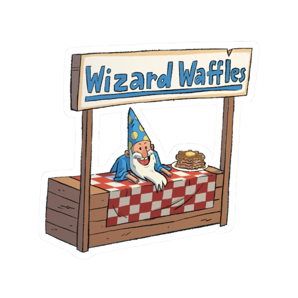 Waffle Wizard Sticker
