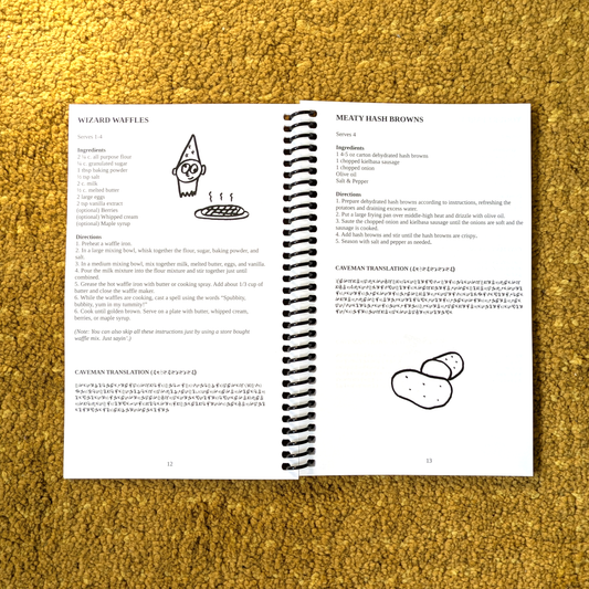 Caveman Cook Book - Spiral Bound (SIGNED)